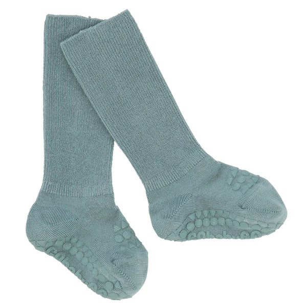 GOBABYGO Canada - Non-Slip Bamboo Socks - Dusty Blue - ella+elliot