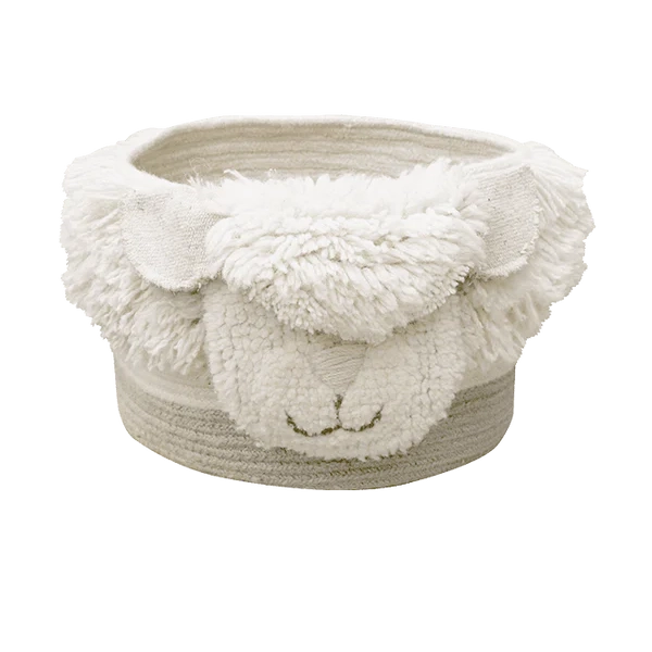 Lorena Canals Canada - Woolable Basket Pink Nose Sheep - ella+elliot