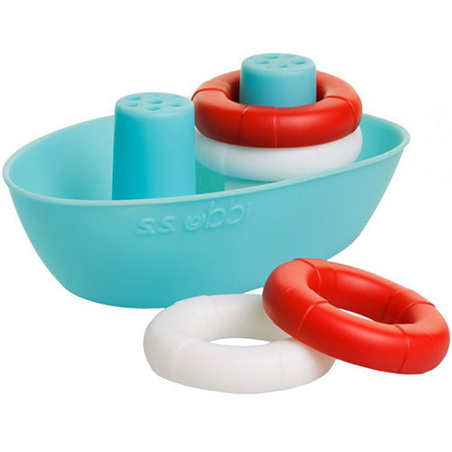 Ubbi Canada - Ubbi Boat + Buoys Bath Toys - ella+elliot