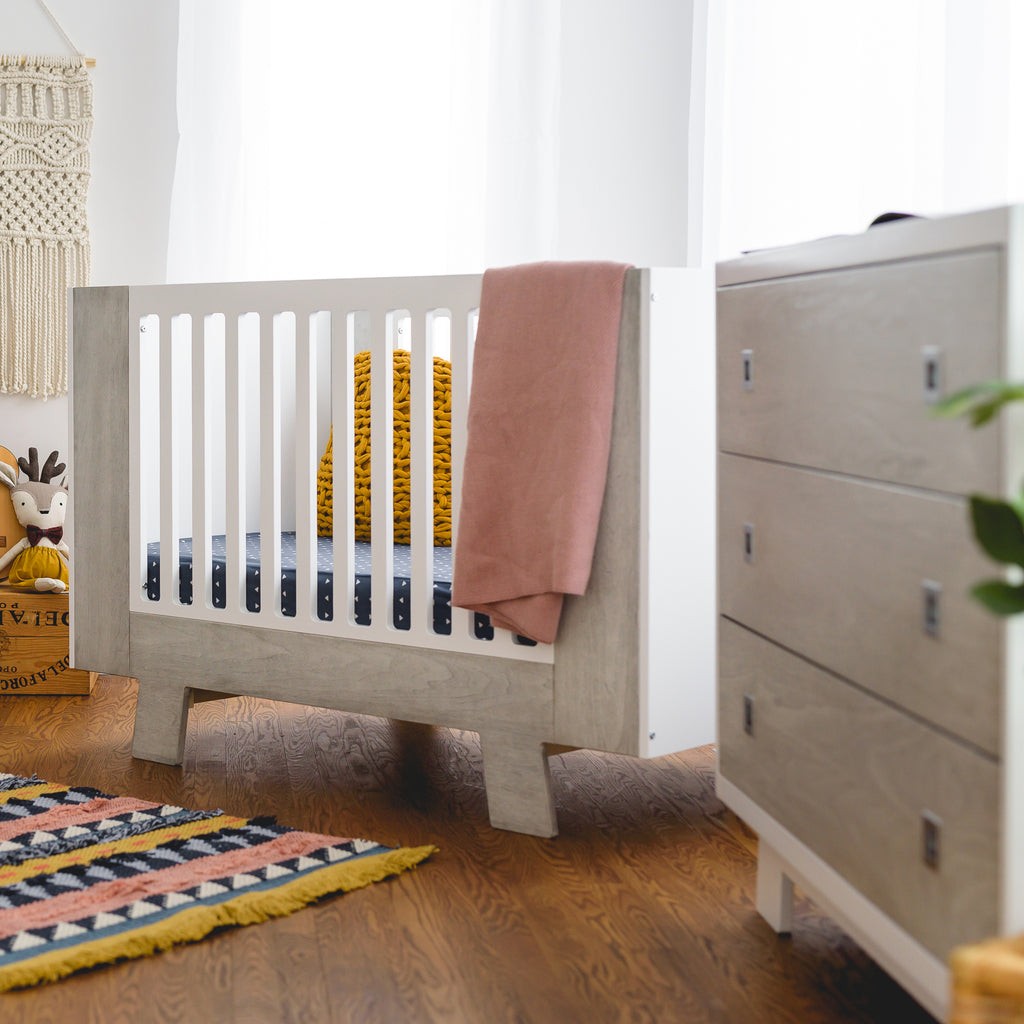 Dutailier Canada - *Floor Model* Pomelo 3-in-1 Crib & Pomelo 3 Drawer Dresser Bundle - ella+elliot