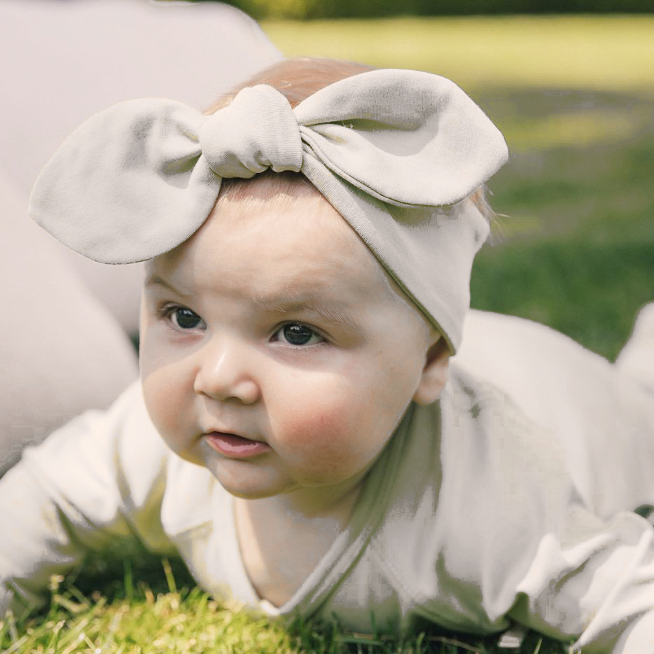 UAUA Canada - Hair Ribbon - Crema - ella+elliot