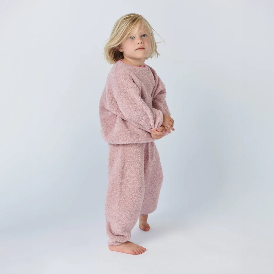 7a.m. Enfant Canada - Boxy Sweater Fuzzy - Ash Rose - ella+elliot