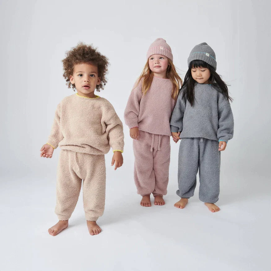 7a.m. Enfant Canada - Boxy Sweater Fuzzy - Pecan/Choco - ella+elliot