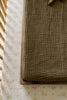 Oilo Canada - Bark Brown Organic Muslin Change Pad Cover - ella+elliot