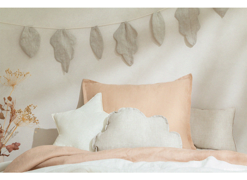 Nobodinoz Canada - Cloud Cushion - Greige French Linen - ella+elliot