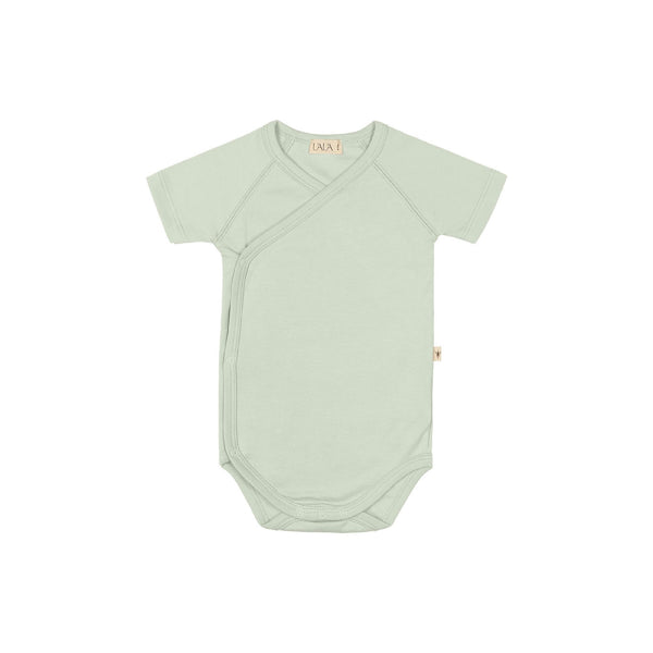 UAUA Canada - Kimono Onesie Short Sleeves Pistachio - ella+elliot