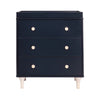 Babyletto Canada - *FLOOR MODEL* Lolly 3 Drawer Changer Dresser Navy / Washed Natural - ella+elliot