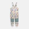 7a.m. Enfant Canada - Rain Suspender Pants - Rainy Houses Teal - ella+elliot