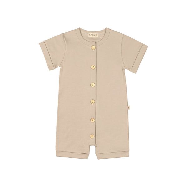 UAUA Canada - Romper with Buttons Latte - ella+elliot