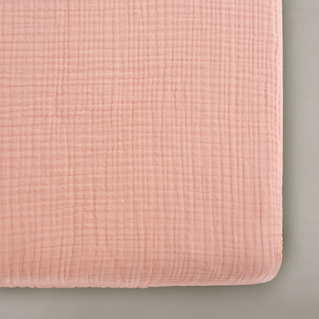 Oilo Canada - Rosette Organic Muslin Crib Sheet - ella+elliot