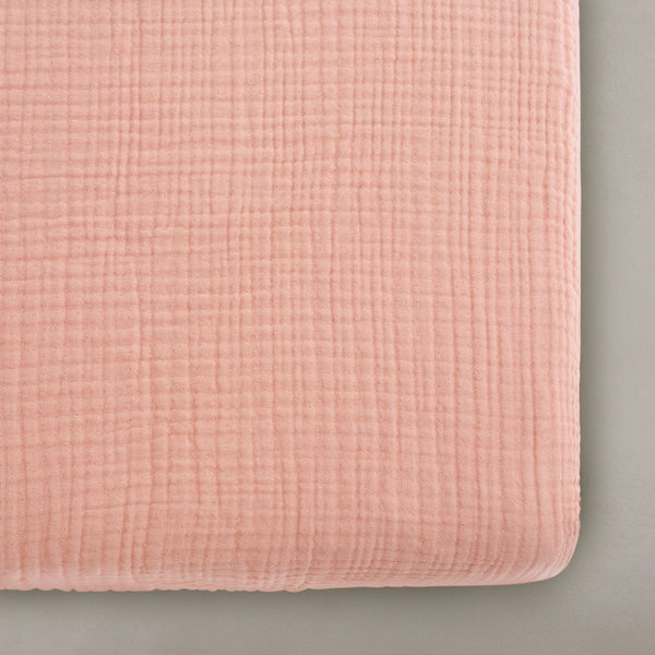 Oilo Canada - Rosette Organic Muslin Crib Sheet - ella+elliot