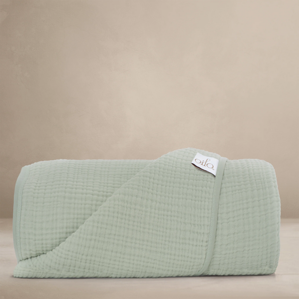 Oilo Canada - Sea Moss Organic Throw Blanket - ella+elliot