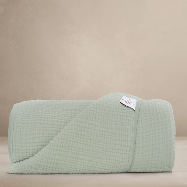 Oilo Canada - Sea Moss Organic Throw Blanket - ella+elliot