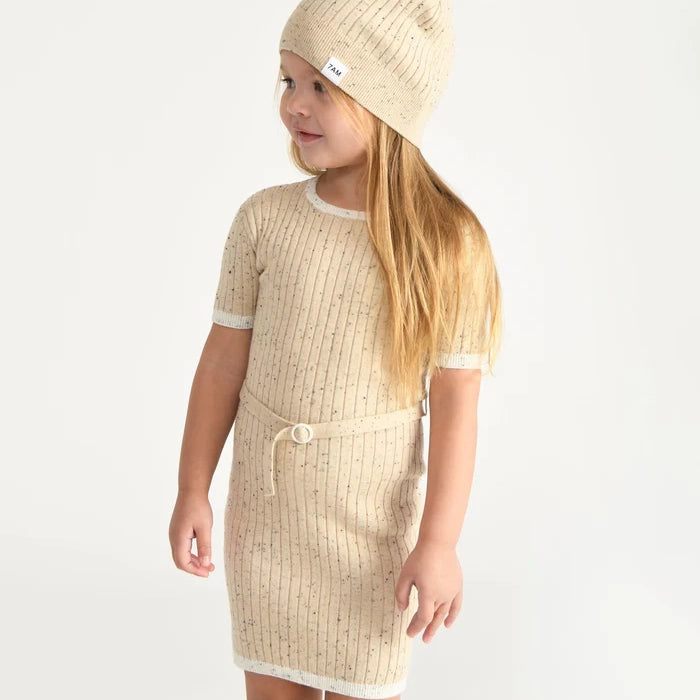 7a.m. Enfant Canada - Short Sleeve Dress Oat - ella+elliot