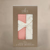 Oilo Canada - Swaddles 2 pack Eggshell-Rose - ella+elliot
