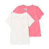Petit Bateau Canada - Petit Bateau 2pk Tshirts - Pink - ella+elliot