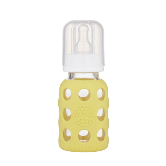 Lifefactory Canada - LF Glass Bottle 4oz - Banana - ella+elliot