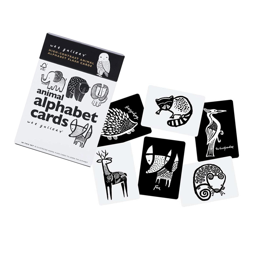 Wee Gallery Canada - Animal Alphabet Cards - ella+elliot