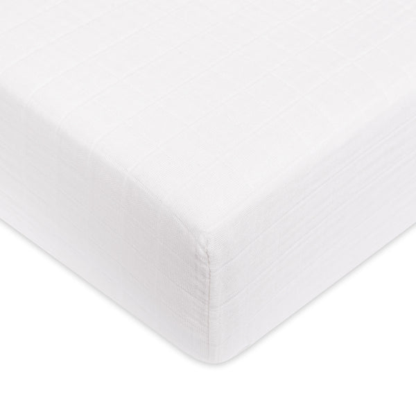 Babyletto Canada - Muslin Crib Sheet - White - ella+elliot