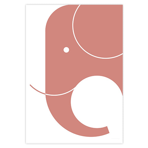 House Collection Canada - German Elephant Print - Pink - ella+elliot