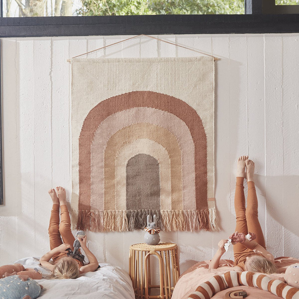 OYOY Canada - Danish Wall Rug - Follow the Rainbow Choko - ella+elliot