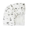 Charlie Crane Canada - Rose in April Fawn Kumi Cradle Sheet - ella+elliot