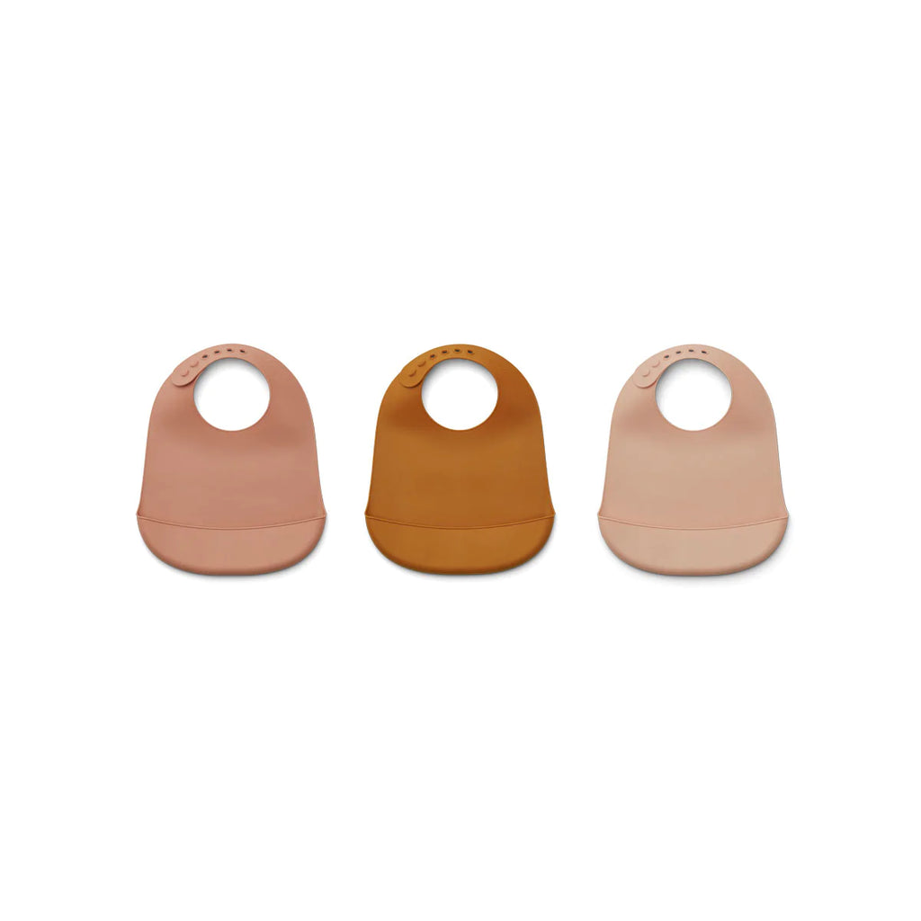Liewood Canada - Maru Silicone Bib- 3 pck - ella+elliot