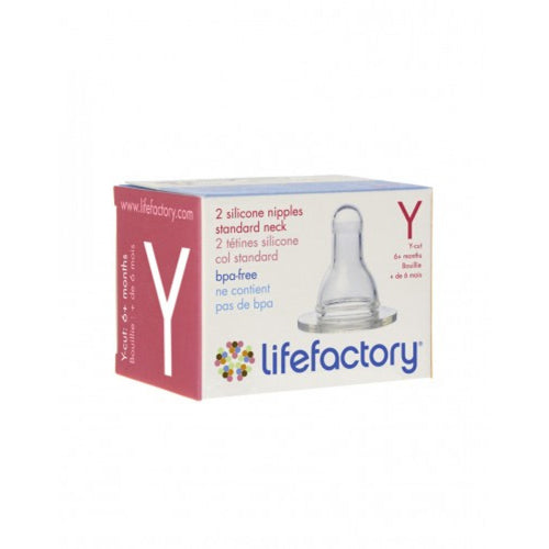 Lifefactory Canada - Lifefactory Nipples - (2pc set) - Y Cut - ella+elliot
