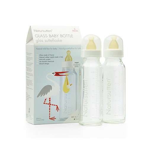 Natursutten Canada - Natursutten Glass Baby Bottle 8 oz 2 Pack - ella+elliot