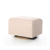 Oilo Canada - Small Stationary Ottoman with Wood Base - ella+elliot