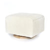 Oilo Canada - Small Stationary Ottoman with Wood Base - ella+elliot