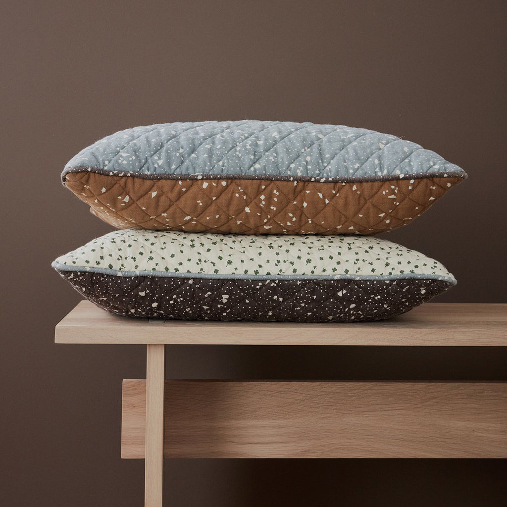 OYOY Canada - Danish Cushion - Aya Brown/White - ella+elliot