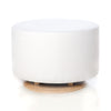 Oilo Canada - Small Stationary Oval Ottoman with Wood Base - ella+elliot