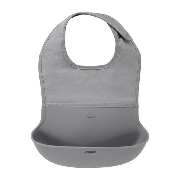 OXO tot Canada - Roll-Up Bib - Grey - ella+elliot