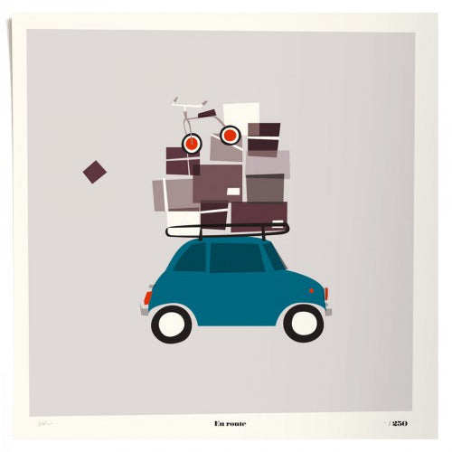 Germany Canada - German Art Print - En Route - ella+elliot