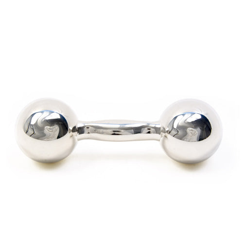 New York Canada - Hand-Tuned Barbell Rattle - Silver - ella+elliot