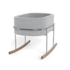 Monte Design Canada - Rockwell Bassinet in Nordic Grey and Chrome - ella+elliot