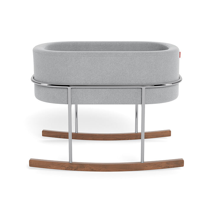 Monte Design Canada - Rockwell Bassinet in Nordic Grey and Chrome - ella+elliot