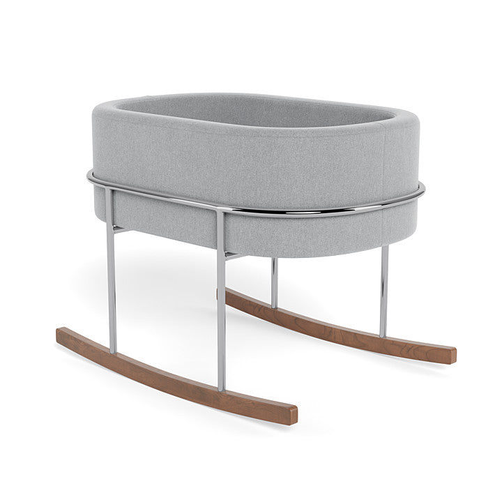 Monte Design Canada - Rockwell Bassinet in Nordic Grey and Chrome - ella+elliot