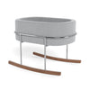 Monte Design Canada - Rockwell Bassinet with Chrome and Walnut Base - ella+elliot