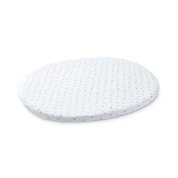 Sleepi Mini Fitted Sheet | Grey Dot