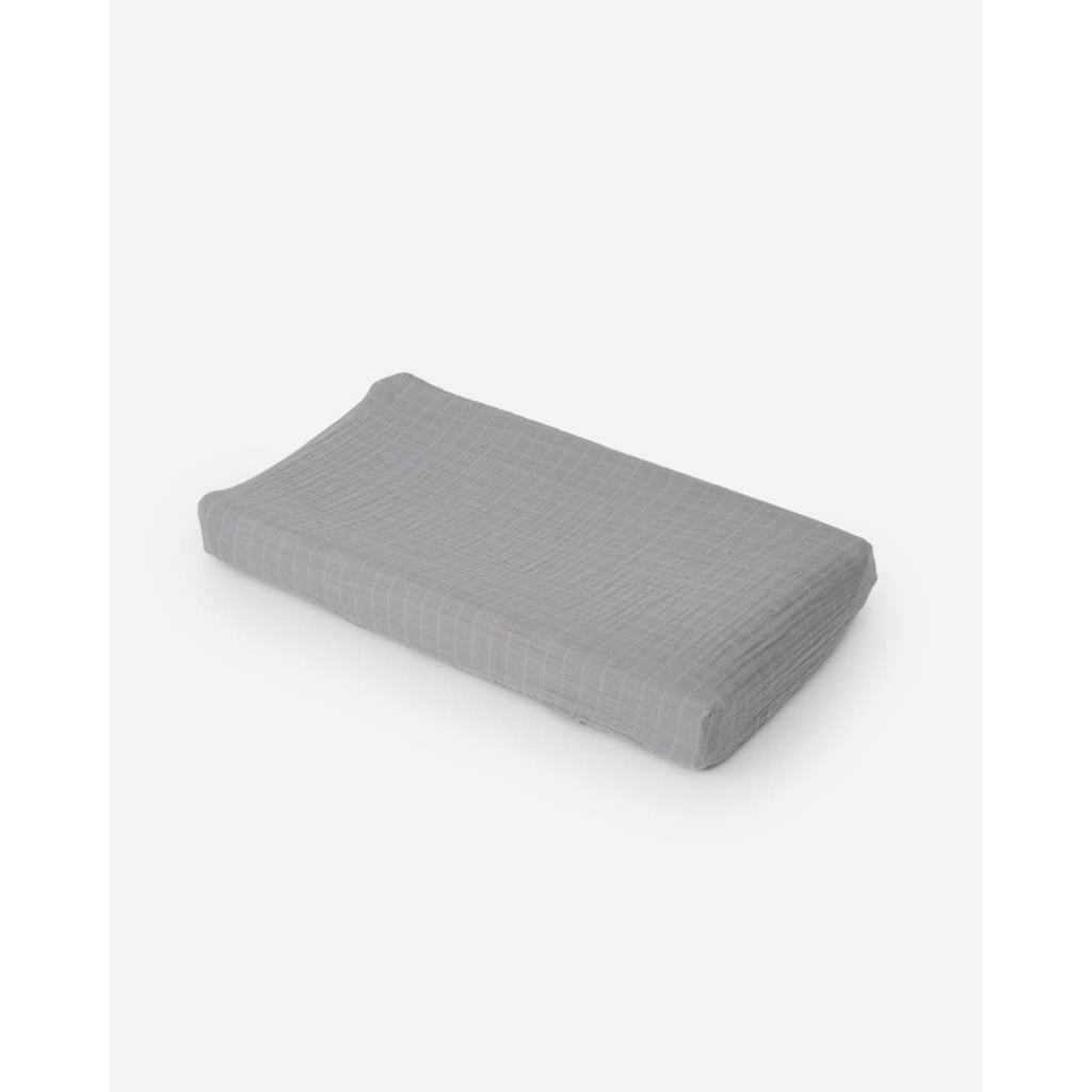 Little Unicorn Canada - Cotton Muslin Changing Pad Cover - Nickel - ella+elliot