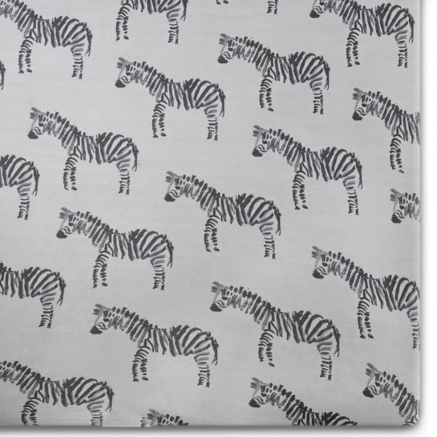 Oilo Canada - Zebra Crib Sheet - ella+elliot