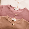 UAUA Canada - Button T-Shirt Long Sleeves - Hibisco - ella+elliot