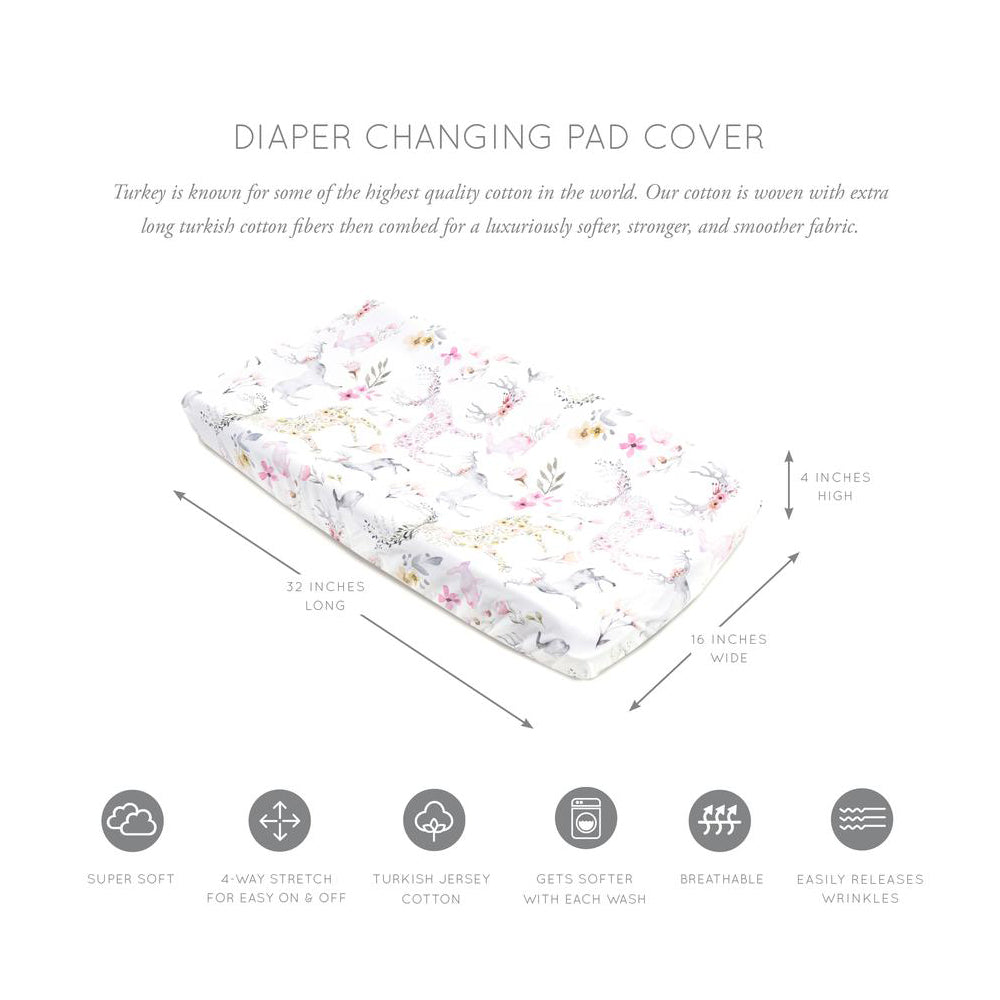 Oilo Canada - Woodland Change Pad Cover - ella+elliot