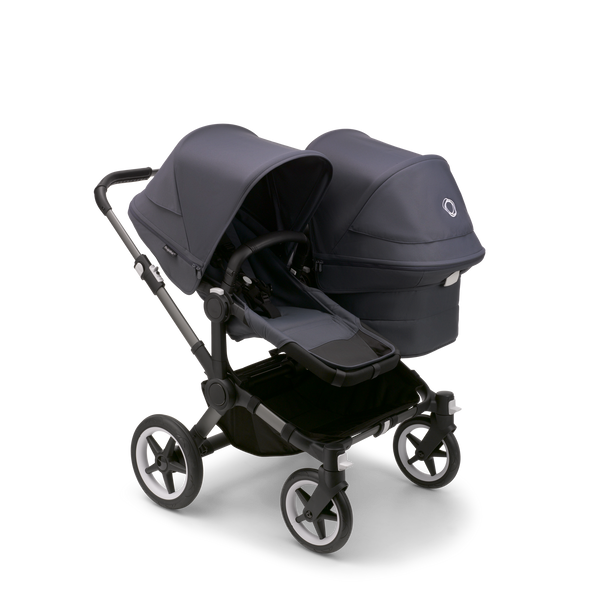 Bugaboo Canada - Donkey 5 Duo in Stormy Blue with Graphite Frame - ella+elliot