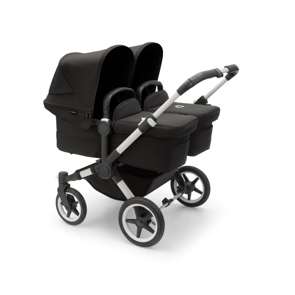 Bugaboo Canada - Donkey 5 Twin in Midnight Black with Aluminum Frame - ella+elliot