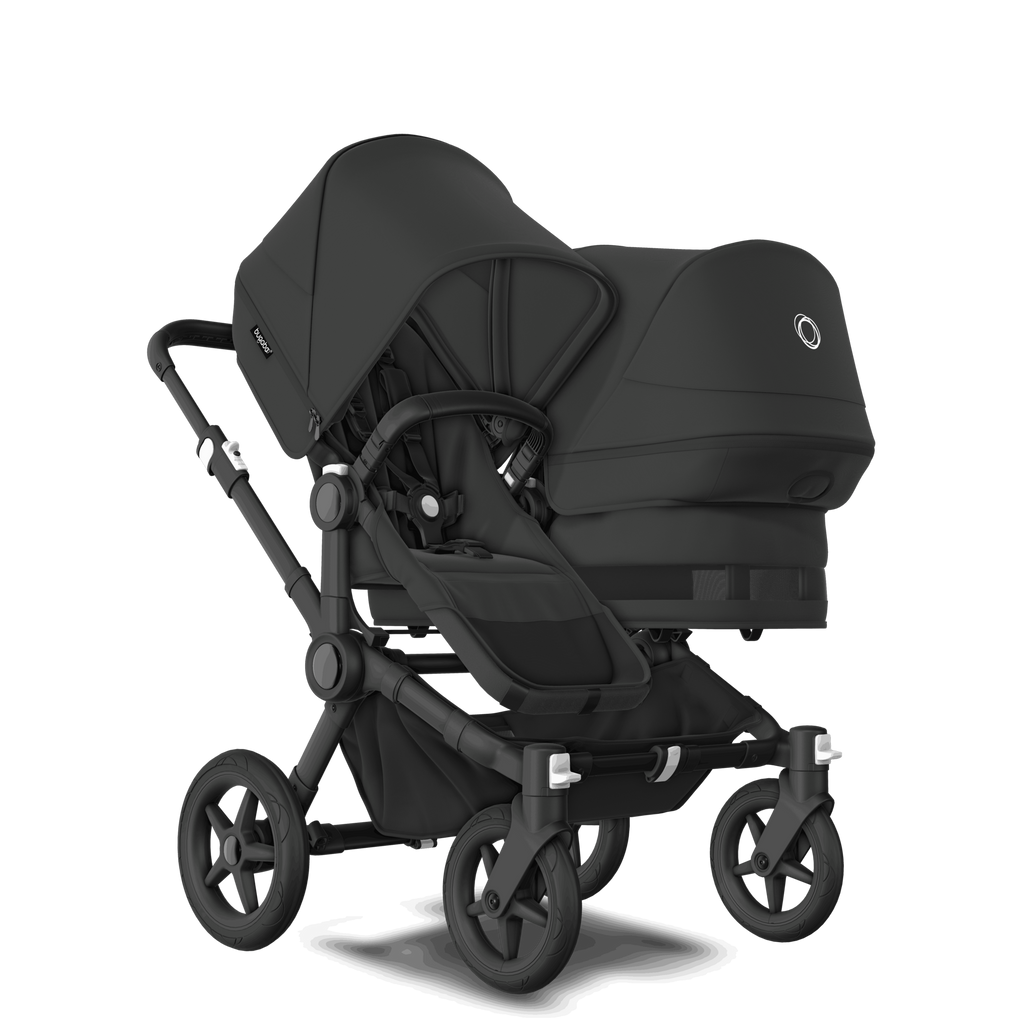 Bugaboo Canada - Donkey 5 Duo in Midnight Black with Black Frame - ella+elliot