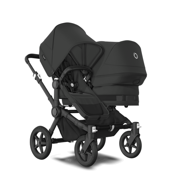 Bugaboo Canada - Donkey 5 Duo in Midnight Black with Black Frame - ella+elliot