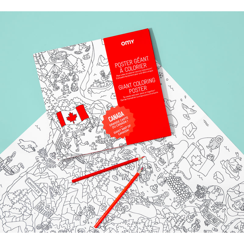 OMY Canada - OMY Colouring Poster - Canada - ella+elliot